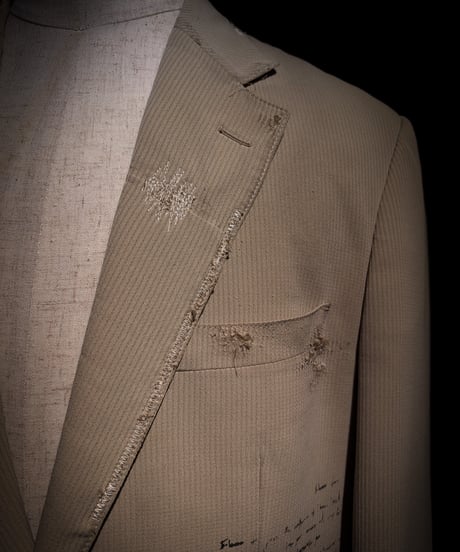 Faded Archive Script Tailored Jacket