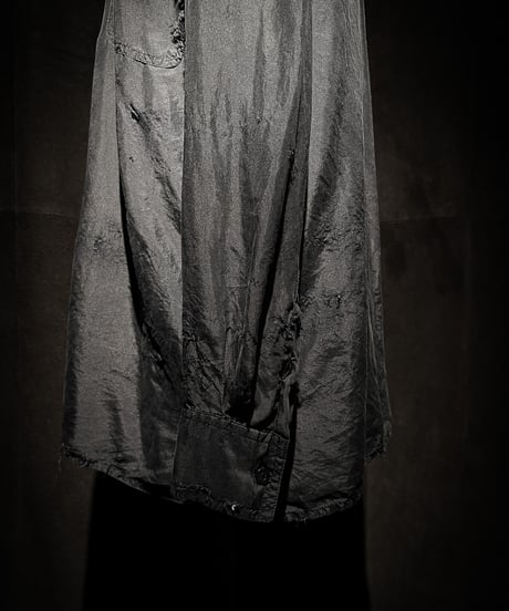 Faded Black Silk-100% Utility Shirt