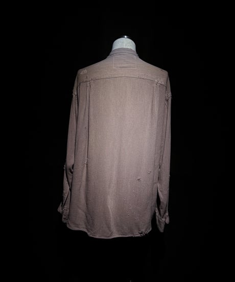 Dust Rose Distressed Rayon Field Shirt