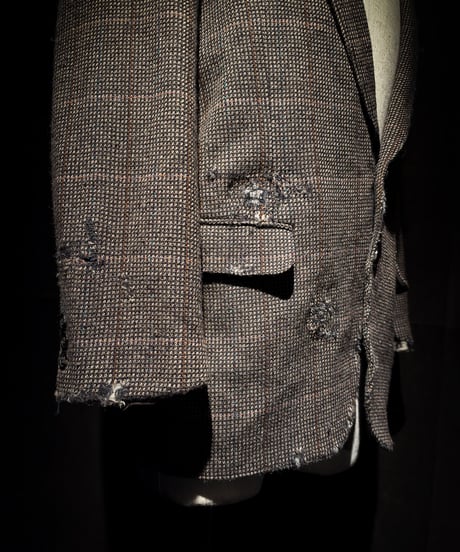 Faded Archive Brown Check Tailored Jacket
