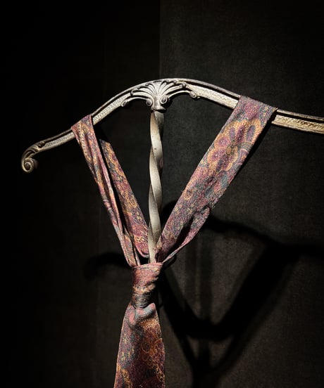 Faded Ornamental Paisley Silk Tie