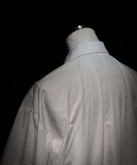 Short Sleeve Open Collar Shirt - White