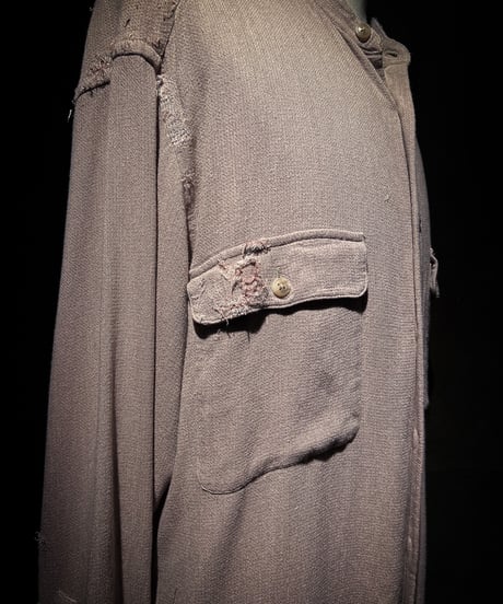 Dust Rose Distressed Rayon Field Shirt