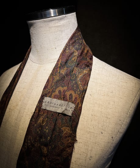 Faded Ornamental Paisley Silk Tie