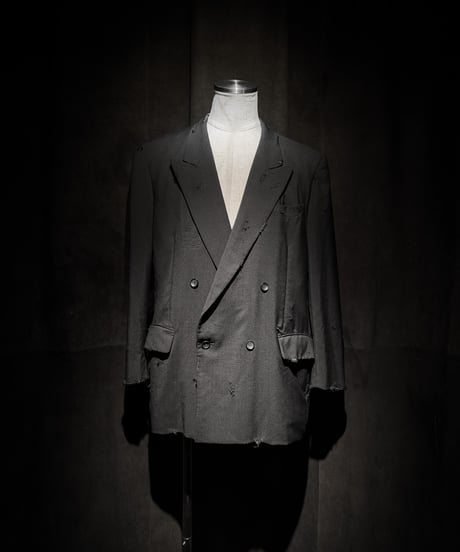 Distressed Archive Double-Breasted Blazer