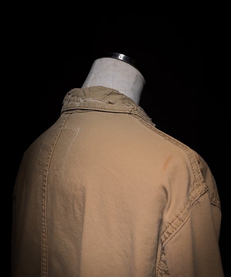 Faded Sand Archive Cropped Chore Jacket
