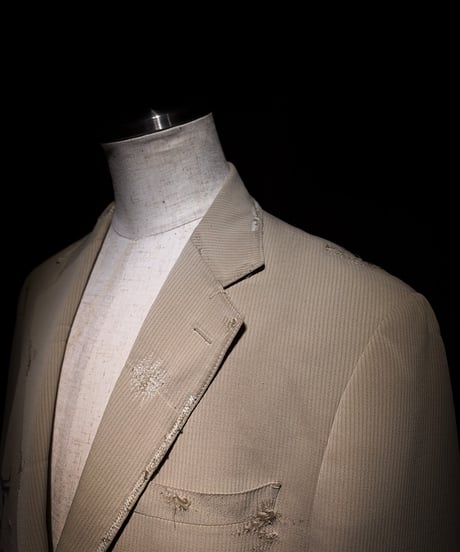 Faded Archive Script Tailored Jacket