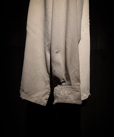 Dust Beige Distressed Pullover Shirt