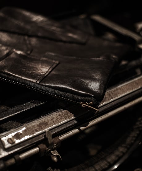 Re:Piece Leather  Patchwork Pouch