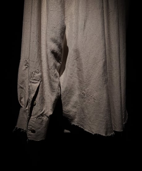 Vintage damage Draped shirt - Beige