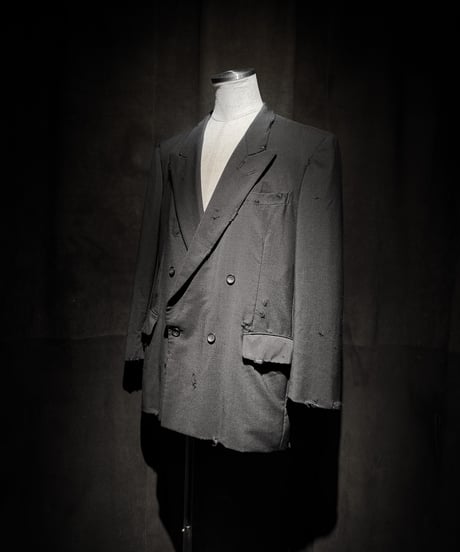 Distressed Archive Double-Breasted Blazer