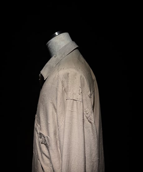 Vintage damage Draped shirt - Beige