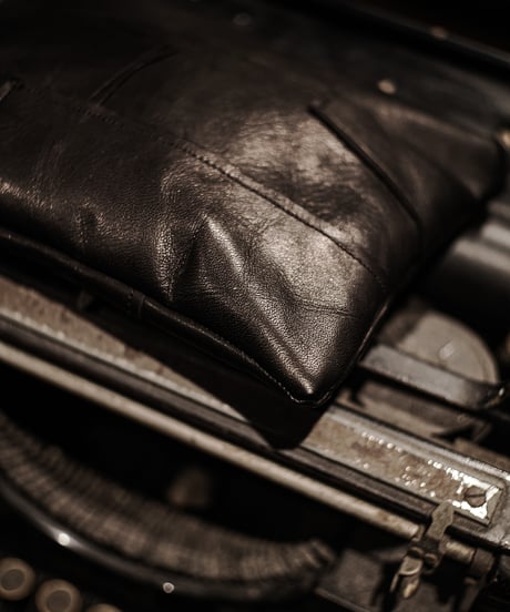 Re:Piece Leather  Patchwork Pouch