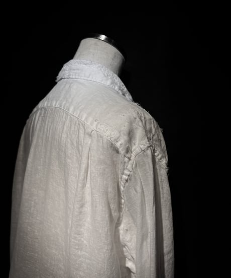 Vintage damage Linen shirt - White