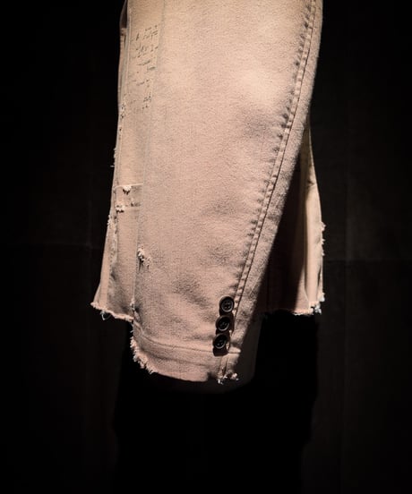 Faded Dust Pink Script Tailored Jacke