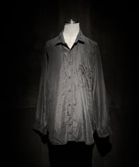 Vintage damage Distressed Silk Shirt - Old Black