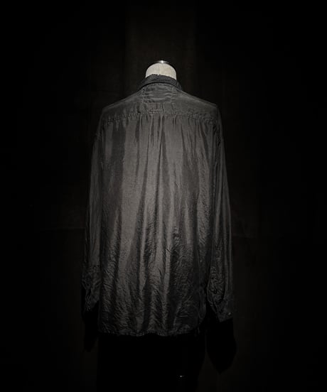 Faded Black Silk-100% Utility Shirt