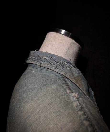 Faded Western Denim Repair Shirt