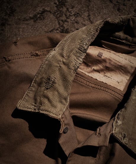Faded Archive Distressed Chore Jacket
