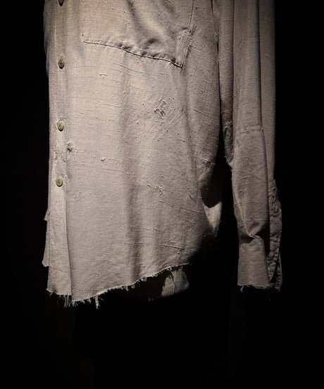 Vintage damage Draped shirt - Beige