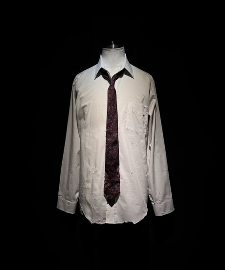 Distressed Burgundy Paisley Silk Tie