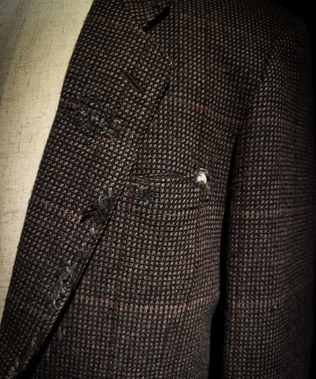 Faded Archive Brown Check Tailored Jacket