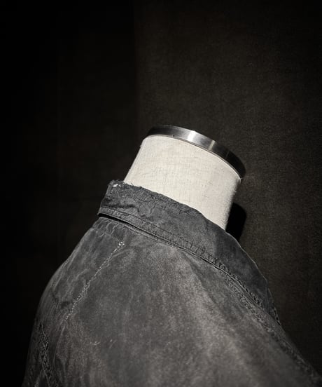 Faded Black Silk-100% Utility Shirt