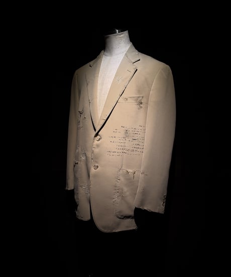 Faded Archive Script Tailored Jacket