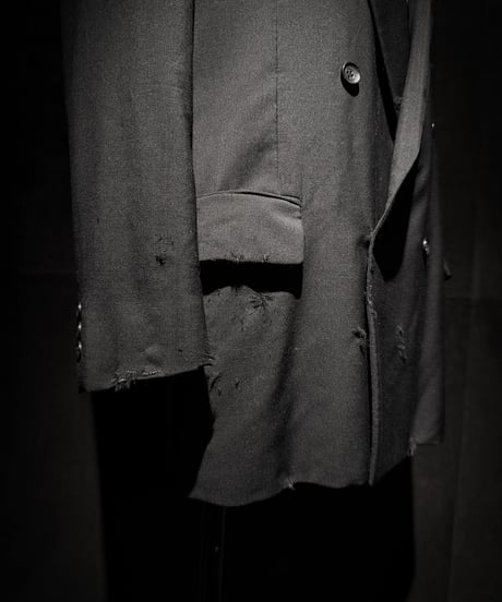 Distressed Archive Double-Breasted Blazer