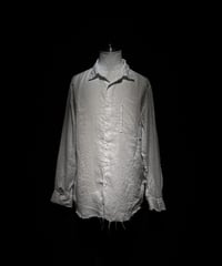 Vintage damage Linen shirt - White