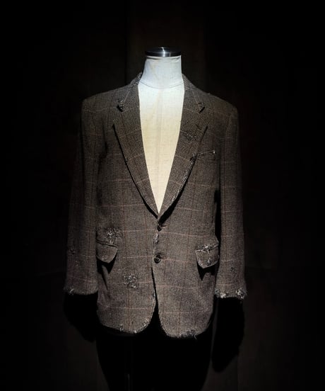 Faded Archive Brown Check Tailored Jacket