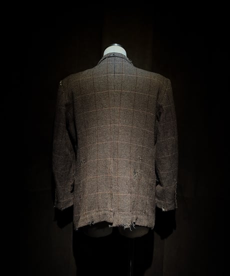 Faded Archive Brown Check Tailored Jacket