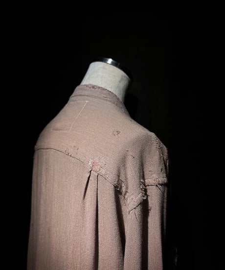 Dust Rose Distressed Rayon Field Shirt