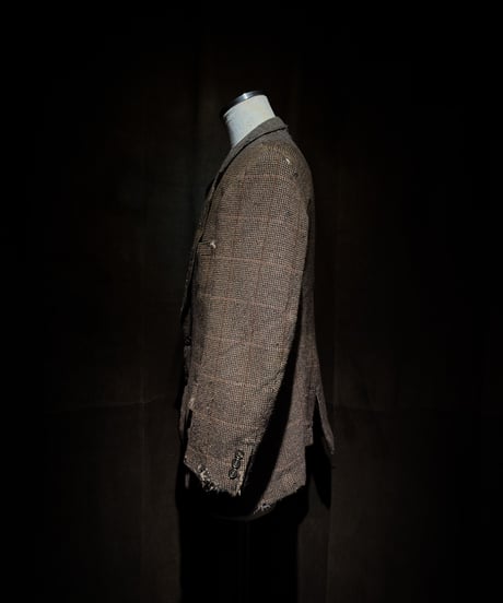 Faded Archive Brown Check Tailored Jacket