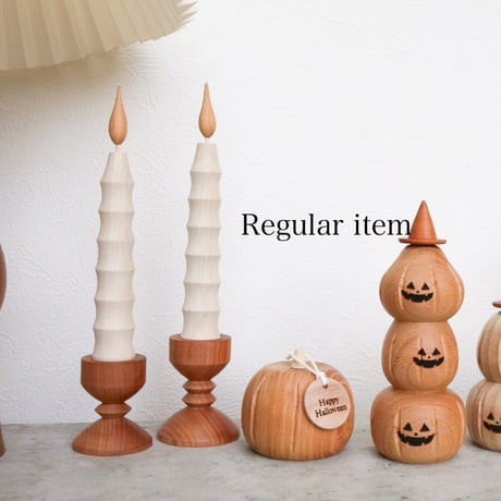 wooden candle &stand set