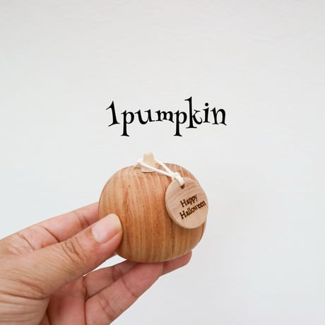 wooden pumpkin