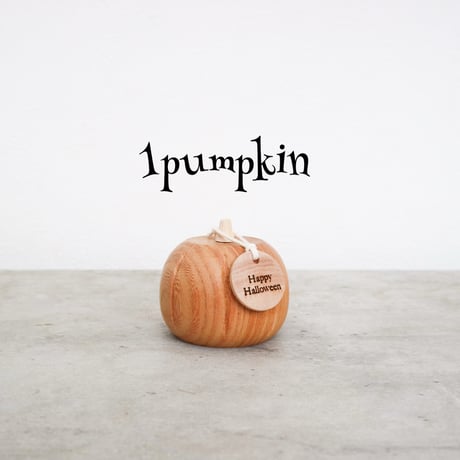 wooden pumpkin
