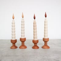 wooden candle &stand set