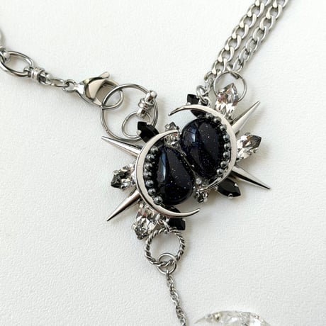 Éliane Necklace 『Blue Goldstone』
