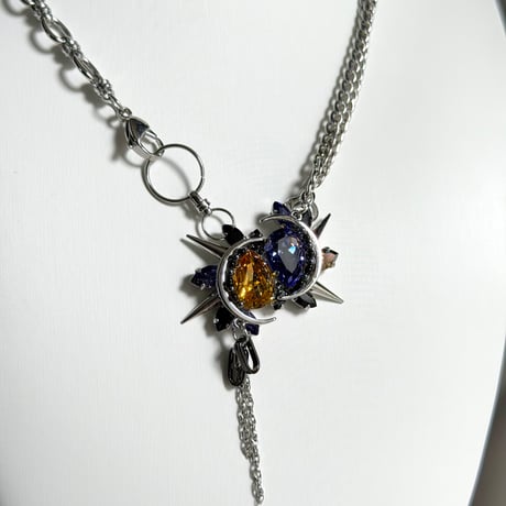 Éliane Necklace『Purple×Yellow』