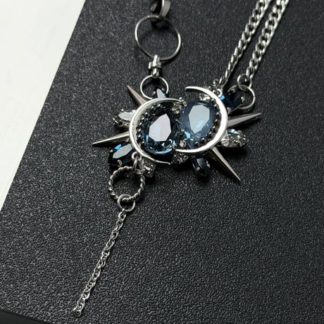 【10/15まで限定販売】  Éliane Necklace『Double Denim』