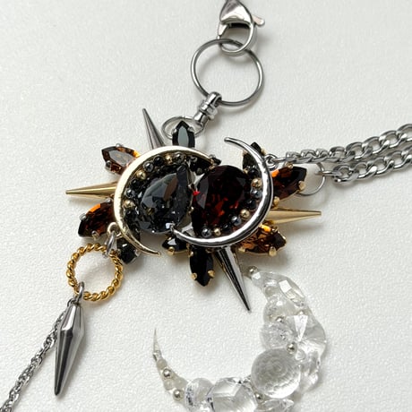 Éliane Necklace『King Black×Brown』