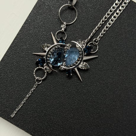 【10/15まで限定販売】  Éliane Necklace『Double Denim』