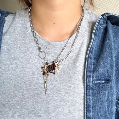 Éliane Necklace『King Black×Brown』