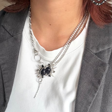 Éliane Necklace 『Blue Goldstone』