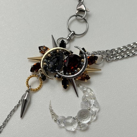 Éliane Necklace『King Black×Brown』
