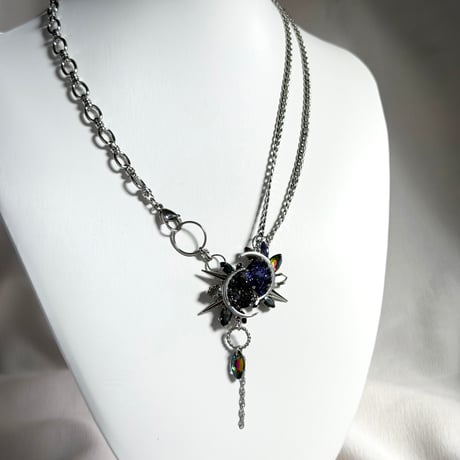 Éliane Necklace『Dragon Black×Purple』