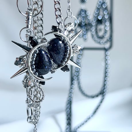 Éliane Necklace 『Blue Goldstone』