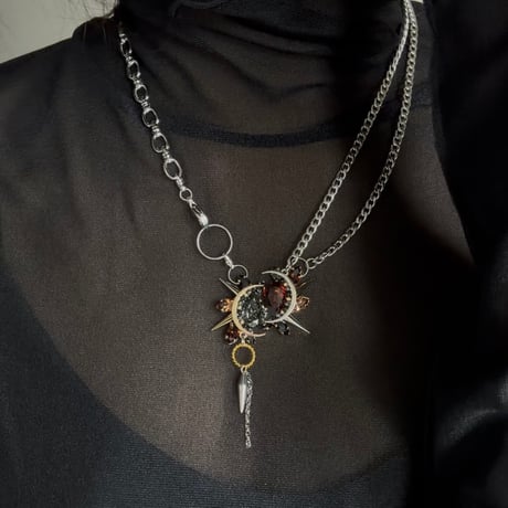 Éliane Necklace『King Black×Brown』