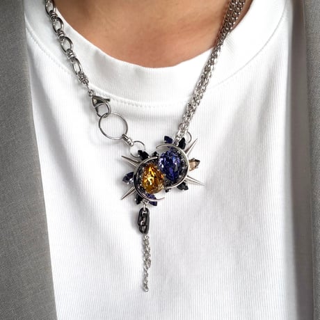 Éliane Necklace『Purple×Yellow』